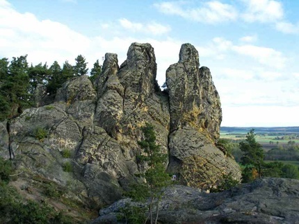 Rotsformatie in de Harz